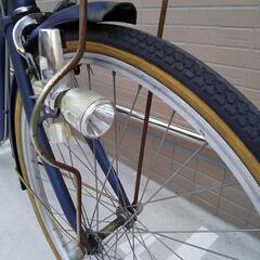 （取引中)チャイルドシート（後方)付き24インチ自転車の画像