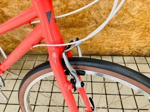 【未使用品】RITEWAY PASTURE ライトウェイ　パスチャー 街乗りお洒落クロスバイク グロスサクラレッド