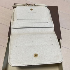 ●売約済●美品【ルイヴィトン・ポルトモネ】モノグラム・アンソリット イボワール　二つ折り財布