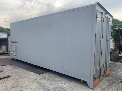 No.629 アルミバン 4ｔ 車  アルミ 箱 バイク 倉庫 トラック コンテナ 米 保管庫 物置 DIY