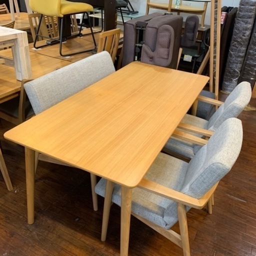 ⭐️参考上代138,420円⭐️東谷 リズ ダイニング4点セット アッシュ材 北欧Style