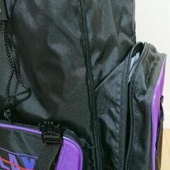 小学生　修学旅行　大きめ丈夫リュック　林間学校　臨海学校　キャンプ ブラックの画像