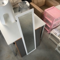 立て掛けミラー（ホワイト）