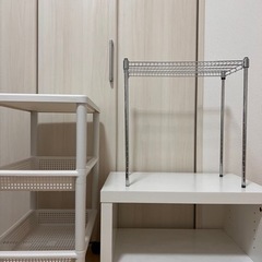 収納ラック3点、バラ売り可能　ホワイト、