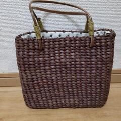 編みかごバッグ の画像