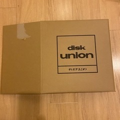 ディスクユニオンのレコード収納段ボール
