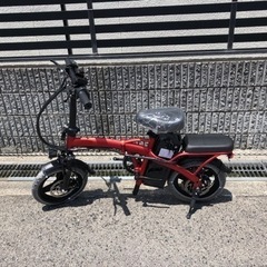 新品　48V 8ah アクセル付き　フル電動自転車　モペット自転車
