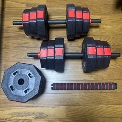 ダンベル バーベルにも切り替え可能の画像