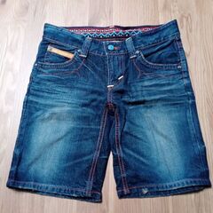 【お取り引き中】【値下げ】EDWIN　レディースハーフパンツ　サ...