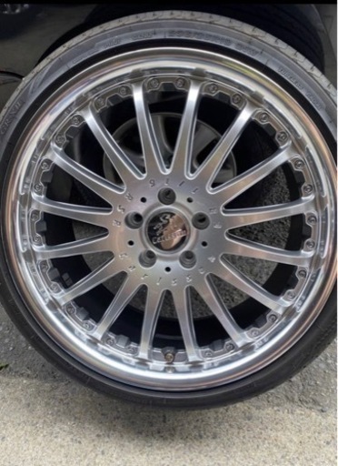 値下げしました。カールソンCR 1/16 RSR 19インチ　ブリジストンタイヤ　４本セット　Carlsson 8.5j