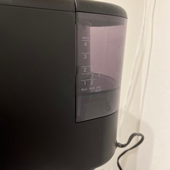 シロカ 全自動コーヒーメーカー カフェばこ [ステンレスサーバー/静音/ミル4段階/コンパクト/豆・粉両対応/蒸らし/タイマー機能] ブラック SC-A371の画像