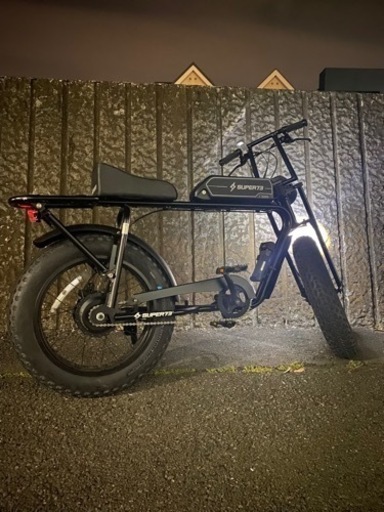 super 73 モーター　ハンドル　カスタム　スロットル付き　リミッターカット川崎市の電動アシスト自転車