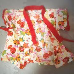 処分 金魚柄 子ども用甚平（サイズ100）の画像