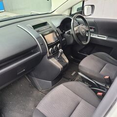 プレマシー20S　H21後期モデル　車検4/12　走行92000ｋ　純正ＨＤＤナビ＆フルセグＴＶ　カラーバックカメラ　ＥＴＣ　前後ドラレコ　両側パワースライドドア　社外フロントリップスポイラー　キセノン＆フォグ　15ＡＷ　7人乗の画像