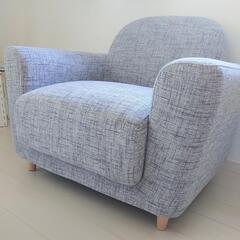 フランフラン　一人掛ソファ　グレーの画像