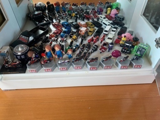 バイク、車など飾ってるの全て❗️