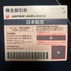 JAL株主優待券