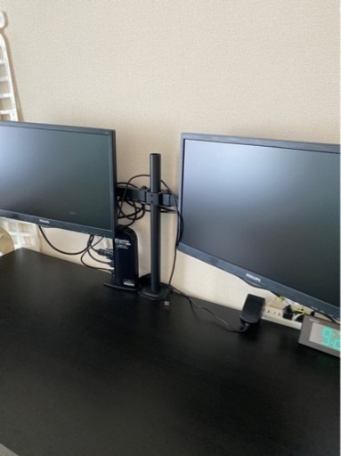 フィリップス　21.5型　モニタ2台、モニターアーム