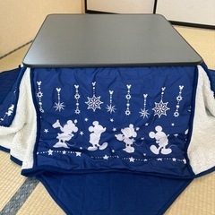 リバーシブル天板　こたつ　ミッキーコンパクト布団付きの画像