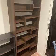 【価格交渉可】【お洒落な棚】茶色　