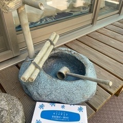 庭用　飛び石　ししおどし　小石等　柵