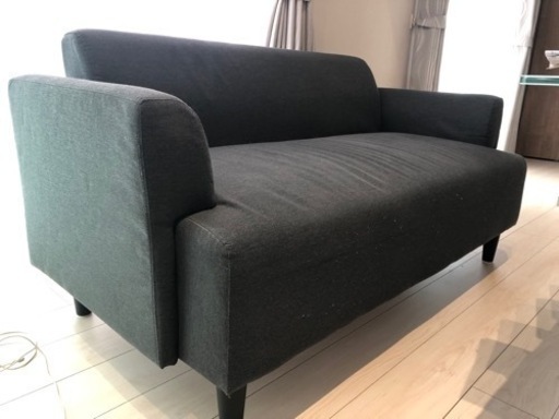 IKEA ソファ　グレー2人がけ