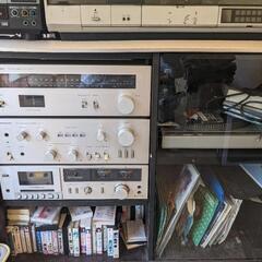 LP アンプ　スピーカーセット＆レーザーカラオケ付（ジャンク）