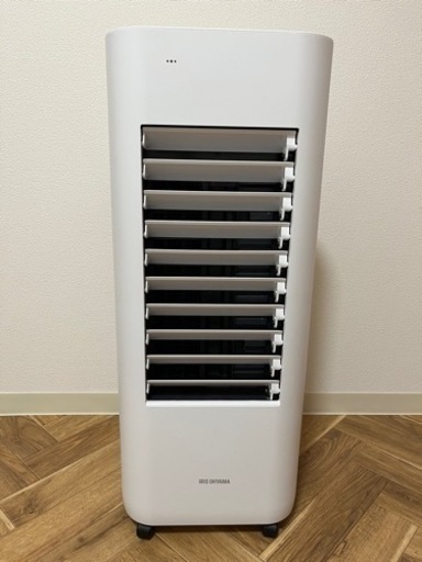 冷風扇 冷風扇風機 保冷剤 静音 アイリスオーヤマ 扇風機 タワー型 リモコン付き マイコン式 CTF-01M ホワイト