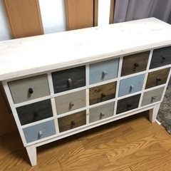 【美品】木製チェスト 衣装棚 衣類収納 タンス デザイン