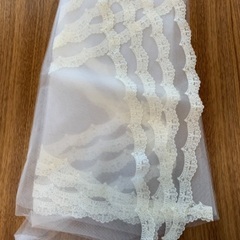 ウェディングドレス用ベール、手袋の画像
