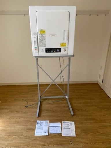 衣類乾燥機　日立　DE-N60WV スタンド付き　DES-N76