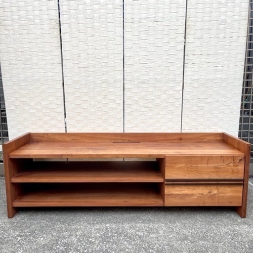 【売約済み】　【16万円】　サンコー(SUNKOH) 	COMPOS (コンポス)  森 宣雄 (モリ ノブオ) テレビ台　テレビボード　リビングボード　ウォールナット　ウォルナット　North American Walnut 日本製　検　PRONTO (プロント)   TV.Board 154(コンポス TV.ボード 154) 無垢材　無垢　北米