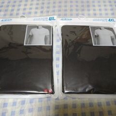 エアリズム　クルーネックT（半袖）　ブラック4XL　新品未開封