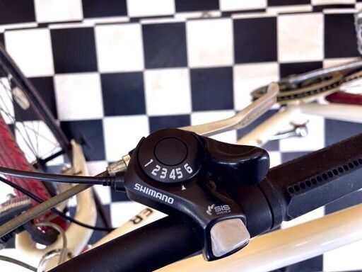 DEEPER　クロスバイク　DE-009　SHIMANO 6段階変速機付属　26インチ　自転車　通勤　通学
