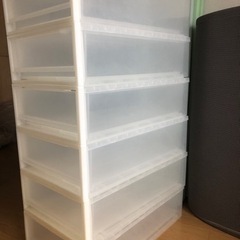 無印良品　ＰＰ衣装ケース・引出し式・小6個※決まりましたの画像