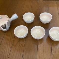 萩焼窯元　椿秀窯　姫土茶器揃　化粧箱入　美品の画像