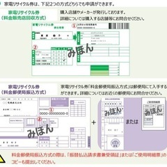 家電リサイクル券 (排出者控え)の画像