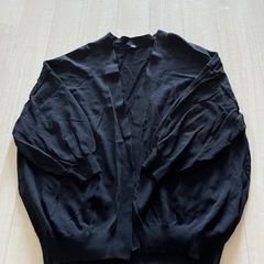 新品　しまむら　夏用カーディガン　ボレロ　ブラック　Mサイズ