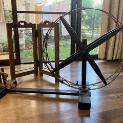 骨董品　糸車と掛け物台？