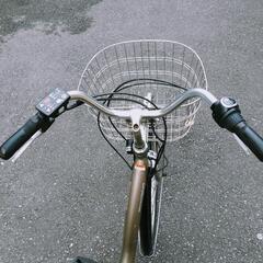 値下げしました！電動アシスト自転車　現行長持ち第三世代バッテリー8.7ah搭載　ヤマハ　PAS　Natura　シャンパンゴールド　の画像
