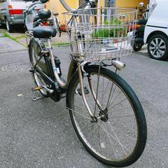 値下げしました！電動アシスト自転車　現行長持ち第三世代バッテリー8.7ah搭載　ヤマハ　PAS　Natura　シャンパンゴールド　の画像