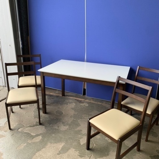 7/8 終 ダイニングセット テーブル チェア 4脚 食卓テーブル 椅子 菊倉HG