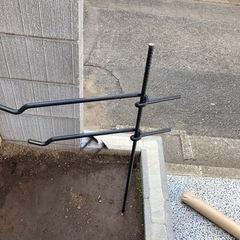 キャンプマニア　ファイヤーハンガーl  焚き火ハンガーlの画像