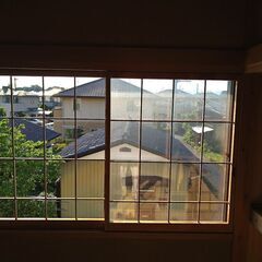 【無料】（掉尾の勇　完全放出）建具（窓障子・２枚）　※引き取り限定