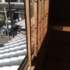【無料】（掉尾の勇　完全放出）建具（窓障子・２枚）　※引き取り限定の画像