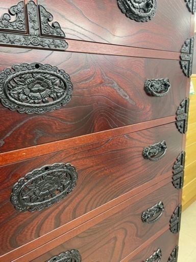 ★330 お洒落！！ 吉野民芸 和風7段箪笥 収納家具 USED 【リサイクルマート鹿児島宇宿店】 ☆330 お洒落！！ 吉野民芸 和風7段箪笥 収納家具 USED 【リサイクル