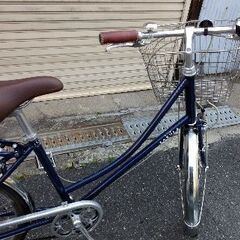 KYOTO SAKURA]26吋 シティークロスバイク 内装3段/ネイビー