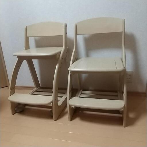 コイズミ　学習椅子　２脚セット