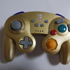 任天堂SWITCH用ワイヤレスコントローラー金色