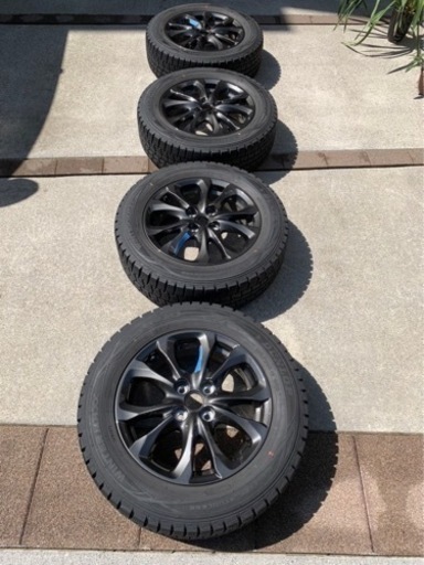 デミオ純正品DJ3FS アルミホイール　ダンロップスタッドレスタイヤ4本セット